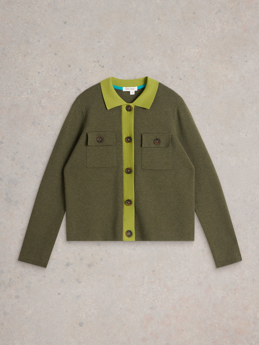 White Stuff UK Sara Knit Cardigan Olive