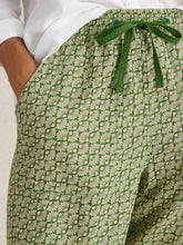 Load image into Gallery viewer, White Stuff UK Elle Linen Blend Trouser Green Print
