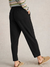 Load image into Gallery viewer, White Stuff UK Elle Linen Blend Trouser Pure Black
