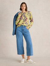 Load image into Gallery viewer, White Stuff UK Tia Wide Leg Crop Jean Denim Multi
