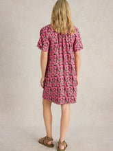 Load image into Gallery viewer, White Stuff UK Lindsay Linen Dress Pink Print
