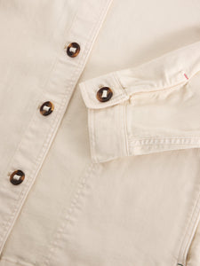 White Stuff UK Eden Denim Jacket Light Natural