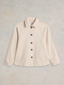 White Stuff UK Eden Denim Jacket Light Natural