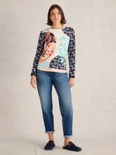 Load image into Gallery viewer, White Stuff UK Clara Tee Blue Print
