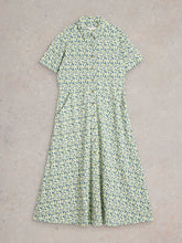 Load image into Gallery viewer, White Stuff UK Rua Jersey Shirt Dress Green Multi

