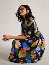 Load image into Gallery viewer, White Stuff UK Lucie Midi Dress Navy Multi
