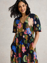 Load image into Gallery viewer, White Stuff UK Lucie Midi Dress Navy Multi
