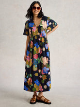 Load image into Gallery viewer, White Stuff UK Lucie Midi Dress Navy Multi
