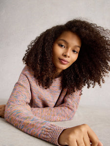 White Stuff UK Victoria Sweater Pink Multi