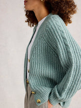 Load image into Gallery viewer, White Stuff UK Sally Slub Cardigan Dusty Green
