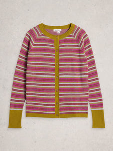 White Stuff UK Lulu Pattern Cardi Pink Multi