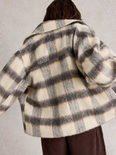 Load image into Gallery viewer, White Stuff UK Alexa Check Wool Blend Jacket Blue Multi
