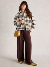 Load image into Gallery viewer, White Stuff UK Alexa Check Wool Blend Jacket Blue Multi
