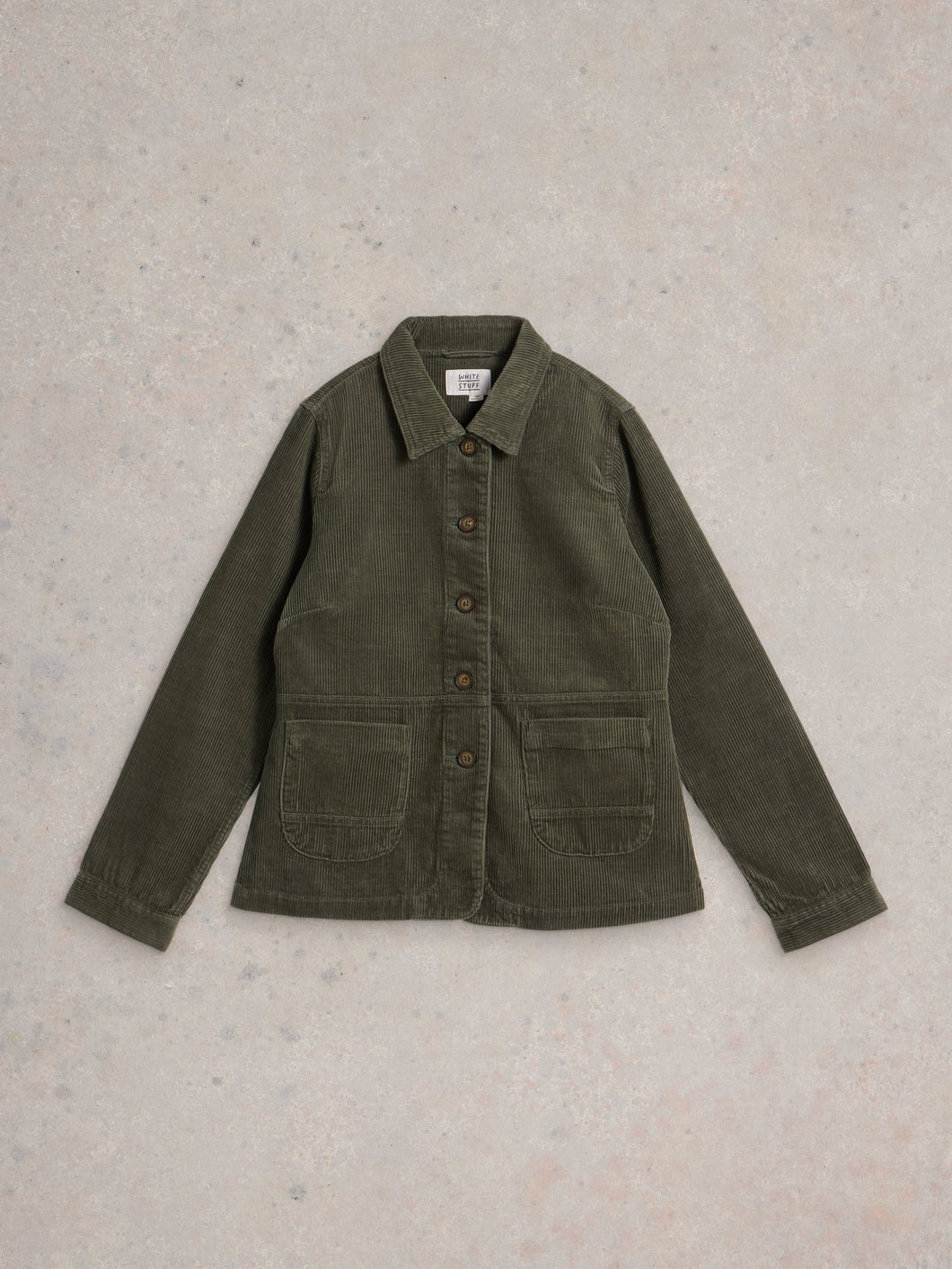 White Stuff UK Carrie Cord Jacket Dusky Green