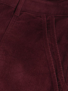 White Stuff UK Twister Cord Trouser Dk Plum