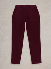 Load image into Gallery viewer, White Stuff UK Twister Cord Trouser Dk Plum
