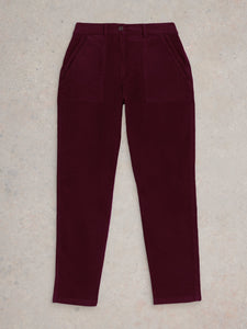 White Stuff UK Twister Cord Trouser Dk Plum