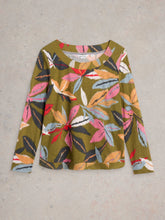 Load image into Gallery viewer, White Stuff UK Weaver LS Tee Khaki Green
