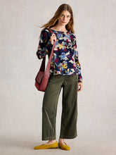 Load image into Gallery viewer, White Stuff UK Weaver Tee Navy Print
