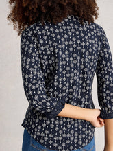 Load image into Gallery viewer, White Stuff UK Annie Jersey Shirt Navy Print
