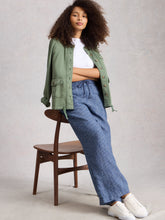 Load image into Gallery viewer, White Stuff UK Ally Linen Wide Leg Trouser Chambray Blue
