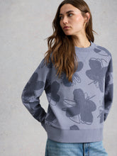 Load image into Gallery viewer, White Stuff UK Daydreamer Printed Sweatshirt Blue Print
