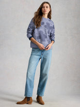 Load image into Gallery viewer, White Stuff UK Daydreamer Printed Sweatshirt Blue Print
