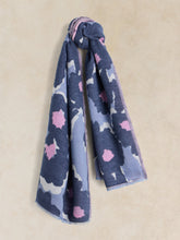 Load image into Gallery viewer, White Stuff UK Selma Midnight Scarf Blue Print
