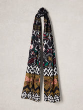 Load image into Gallery viewer, White Stuff UK Callie Printed Scarf Black Print
