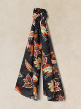 Load image into Gallery viewer, White Stuff UK Sophie Printed Scarf Black Print
