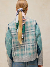 Load image into Gallery viewer, White Stuff UK Argyle Check Cardi Blue Multi
