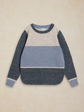 Load image into Gallery viewer, White Stuff UK Talia Nep Block Sweater Blue Multi
