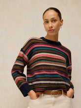 Load image into Gallery viewer, White Stuff UK Florence Stripe Sweater Navy Multi
