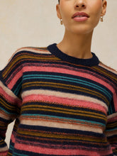 Load image into Gallery viewer, White Stuff UK Florence Stripe Sweater Navy Multi
