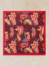 Load image into Gallery viewer, White Stuff UK Molly Midnight Square Scarf Plum Print
