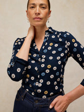 Load image into Gallery viewer, White Stuff UK Annie Jersey Shirt Navy Print
