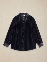 Load image into Gallery viewer, White Stuff UK Lena Velvet Shirt Mid Grey
