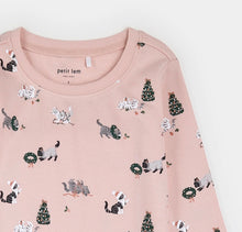 Load image into Gallery viewer, Petit Lem Meowy and Bright Pyjamas Pink
