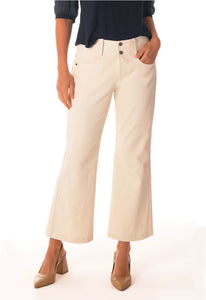 Brenda Beddome Crop Wide Leg Jean Natural