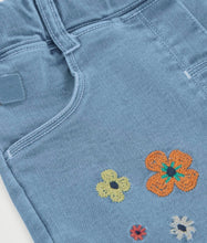 Load image into Gallery viewer, Boboli Embroidered Denim Pants
