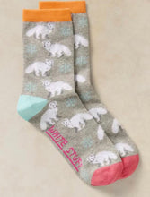 Load image into Gallery viewer, White Stuff UK Fluffy Arctic Fox Ankle Sock Grey Multi
