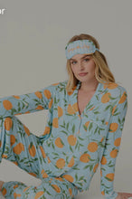 Load image into Gallery viewer, PJ Salvage Citrus Dreams PJ Set Morning Blue
