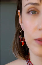 Load image into Gallery viewer, Ayala Bar Crimson Fire, Homa Earrings
