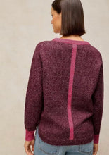 Load image into Gallery viewer, White Stuff UK Talia Nep Sweater Plum Multi
