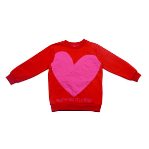 Agatha Ruiz De La Prada Big Heart Fleece Sweatshirt