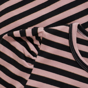 Creamie Pink Glitter Stripe Tee