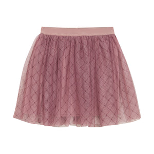 Creamie Mesh Skirt Wood Rose