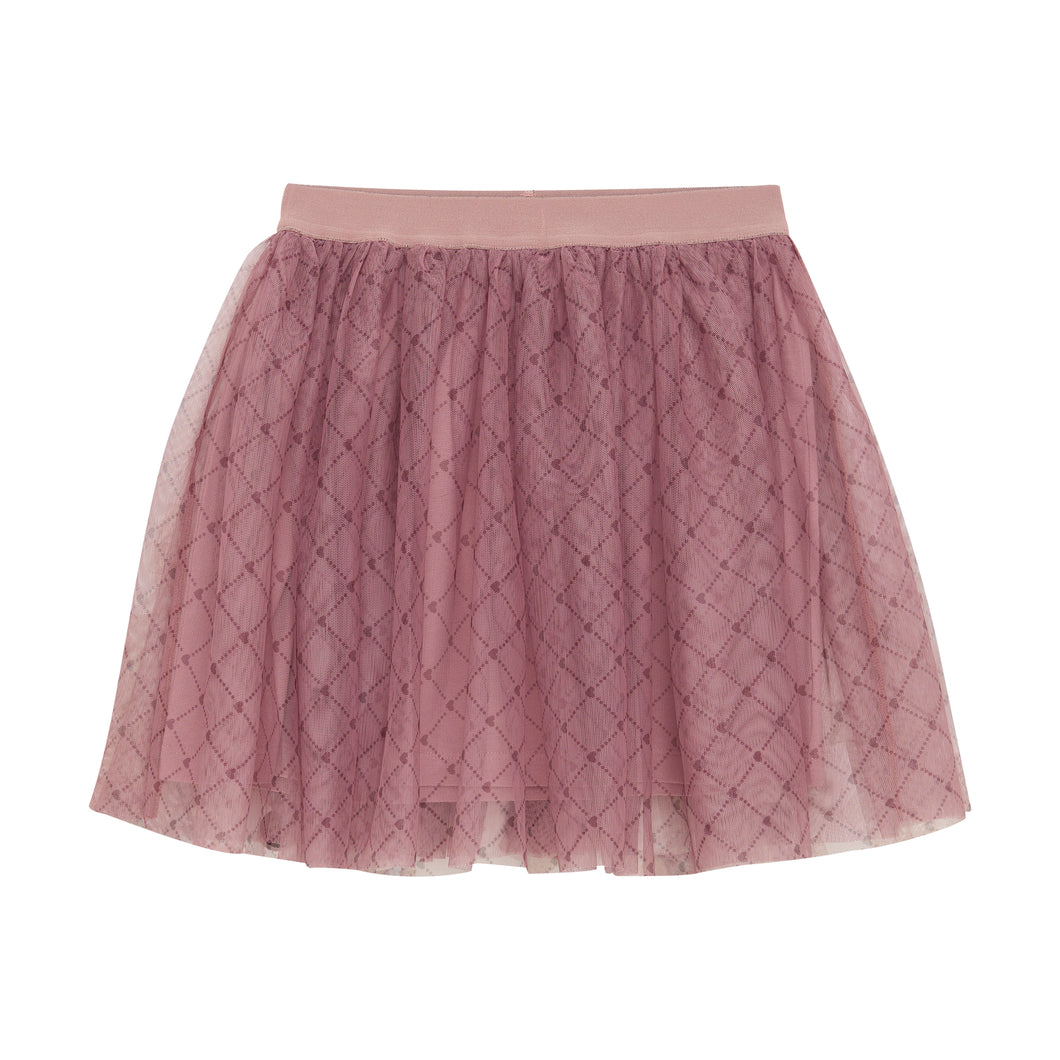 Creamie Mesh Skirt Wood Rose