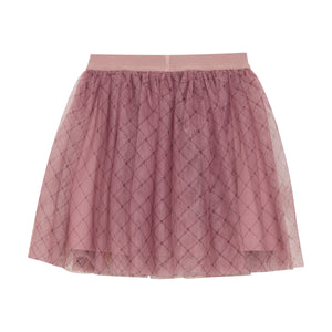 Creamie Mesh Skirt Wood Rose
