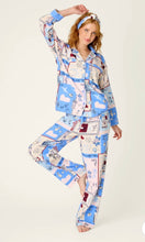Load image into Gallery viewer, PJ Salvage Heritage Flannel Pyjamas Parisian Print
